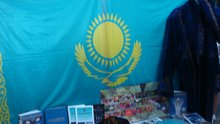 Stand von Kasachstan beim Stipendiatenabend