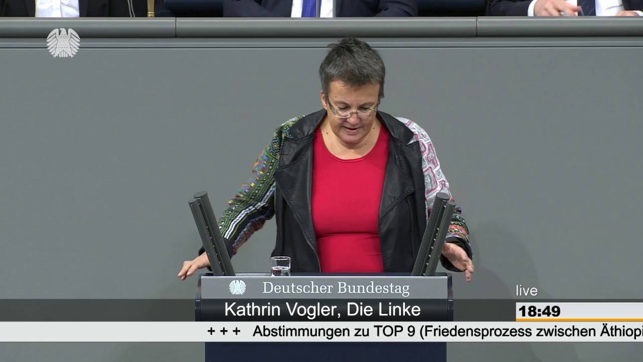 Kathrin Vogler, DIE LINKE: Friedensprozess in Eritrea & Äthiopien zivil & nachhaltig unterstützen