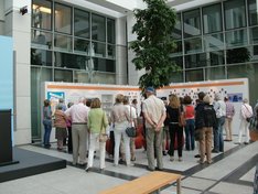 Info-Tafeln im Gesundheitsministerium